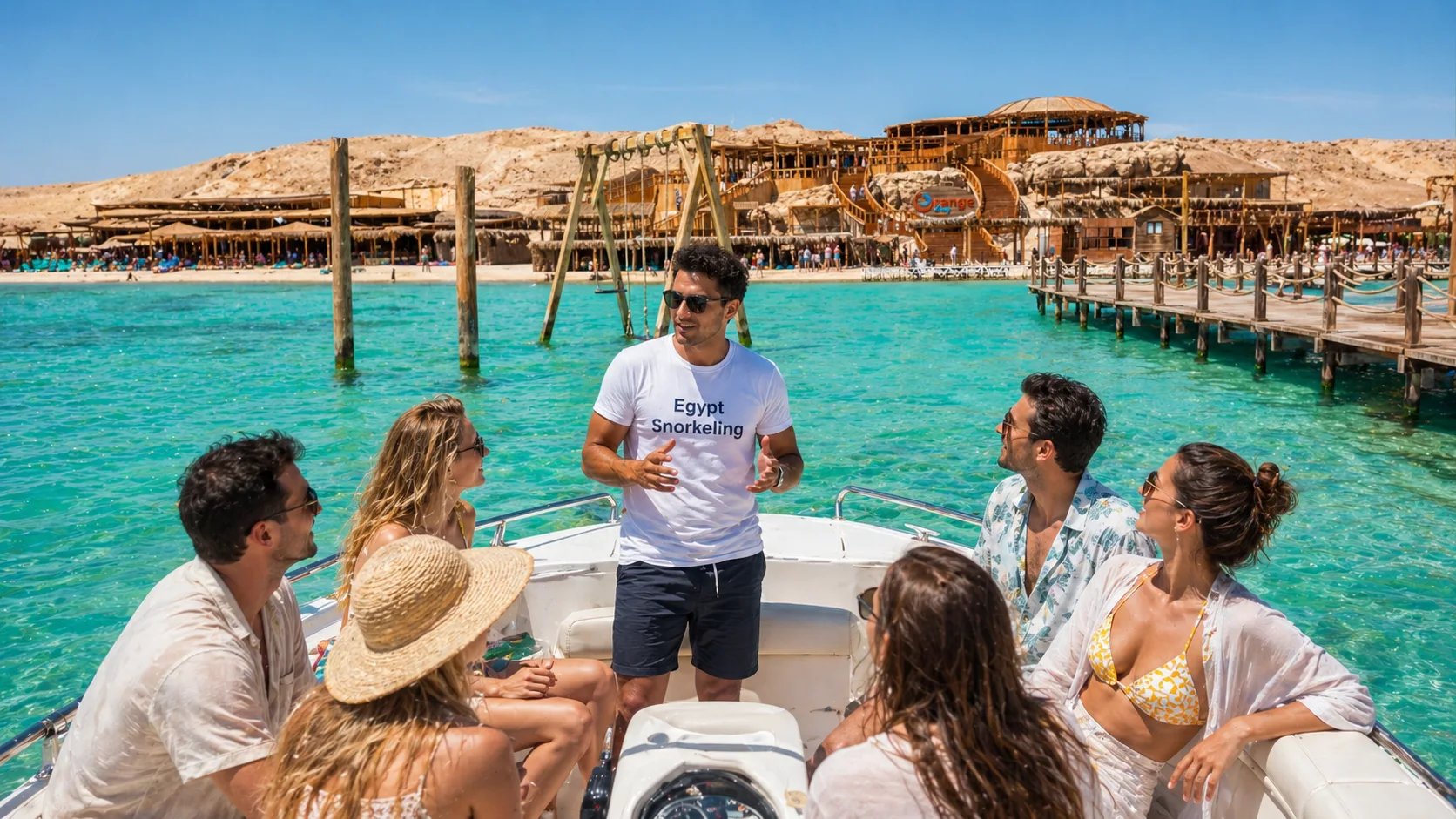 Private Speedboat to Orange Bay, Hurghada